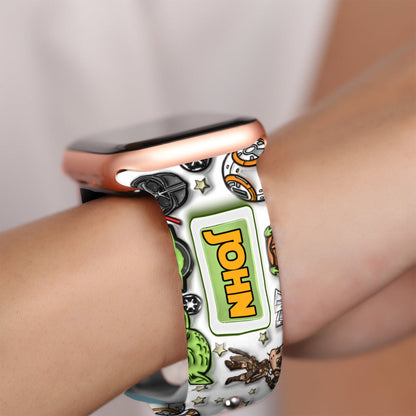 The Galaxy Edge - Personalized The Force Apple Watch Band