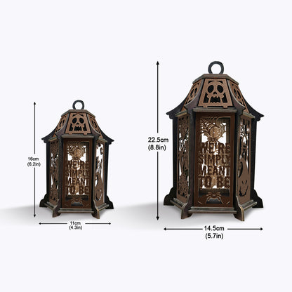 We're Simply Meant To Be - Personalized Couple Laser Cut Lantern