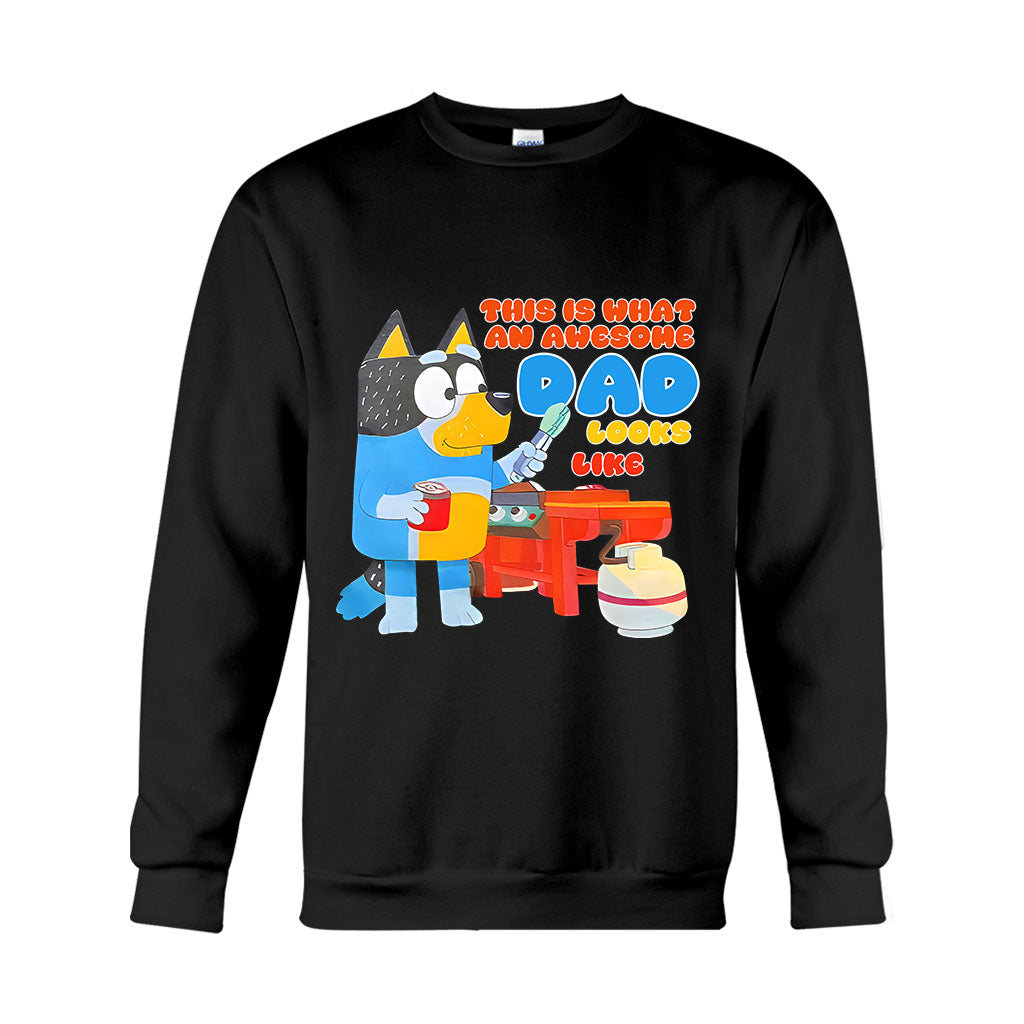 This Is What An Awesome Dad Look Like - T-shirt And Hoodie
