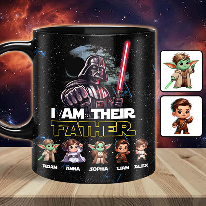 I'm Their Father Fist Bump - Personalized The Force Mug