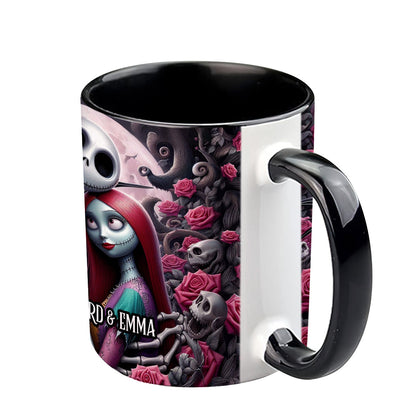 Nightmare Couple Personalized Names - Personalized Nightmare Accent Mug