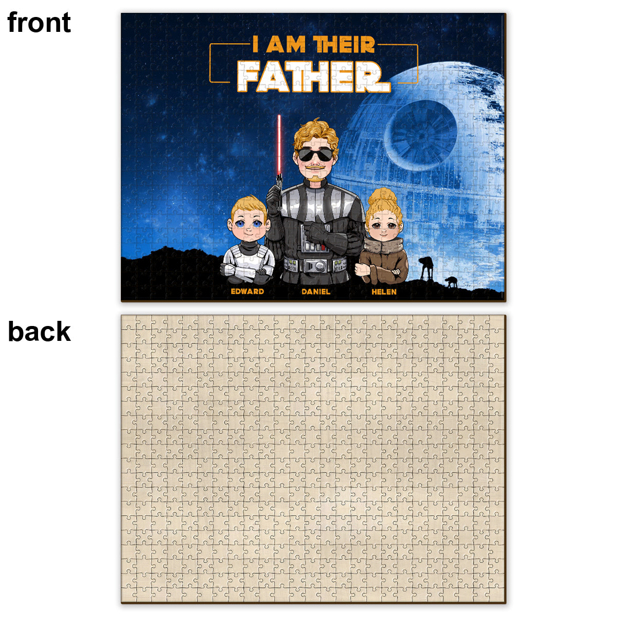 I Am Their Father - Personalized The Force Jigsaw Puzzle