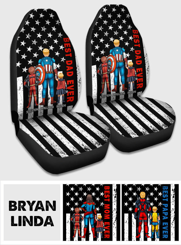 Best Dad Ever - Personalized Father Seat Covers