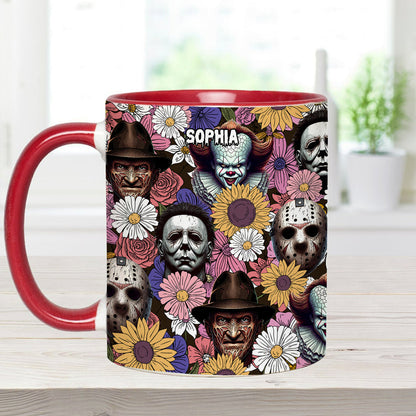 Any Name Horror Movie - Personalized Accent Mug