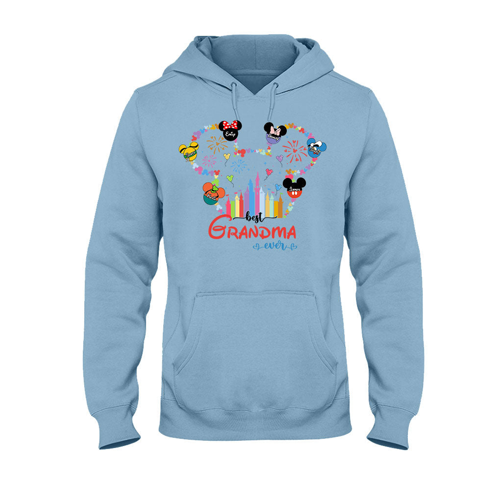 Best Grandma Mom Ever - Personalized Mouse T-shirt And Hoodie