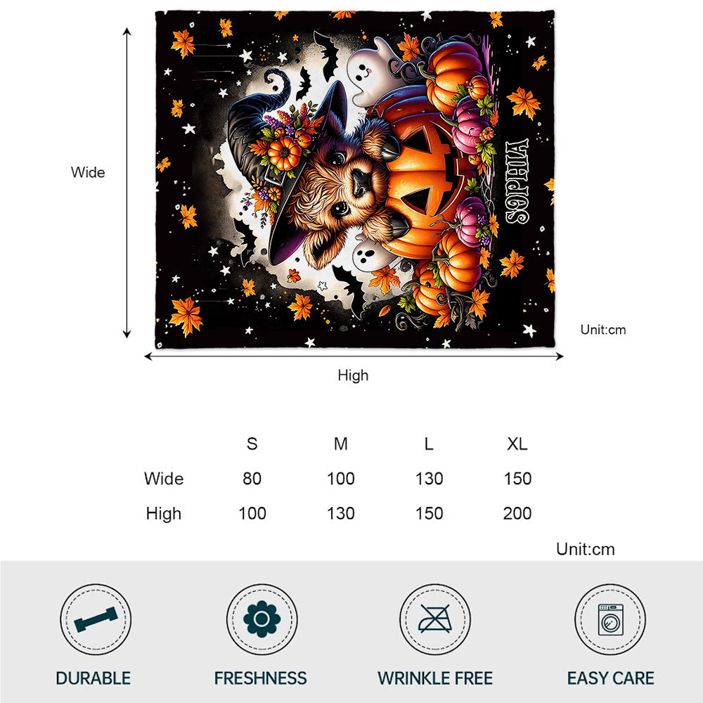 Spooky Little Baby Cow - Personalized Blanket