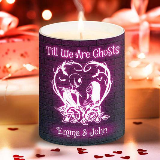 Till We Are Ghosts - Personalized Nightmare Candle With Wooden Lid