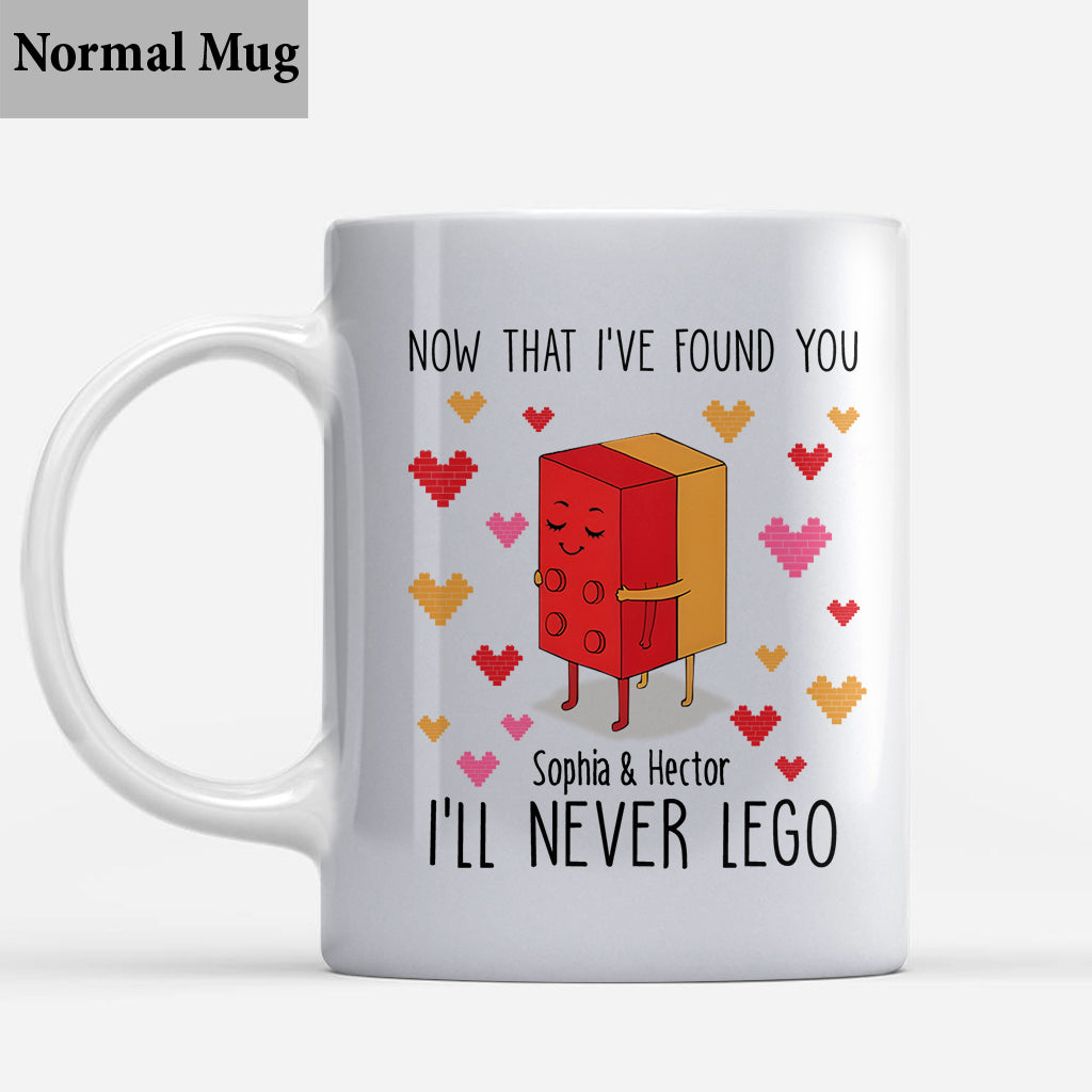 Hug Me And Never Let Go - Personalized Couple Mug