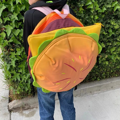 Hamburger Design Backpack - Hamburger Design Backpack