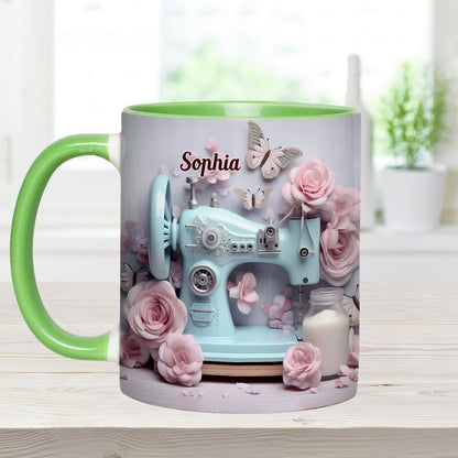 Sewing Machine - Personalized Sewing Accent Mug