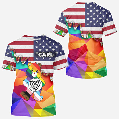 I am brave I am bruised This Is Me - Personalized LGBT Support All Over Shirt