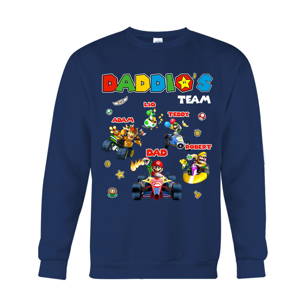 Best Daddio Mario Ever Any Title - Personalized Super Plumber T-shirt And Hoodie