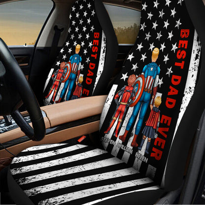 Best Dad Ever - Personalized Father Seat Covers