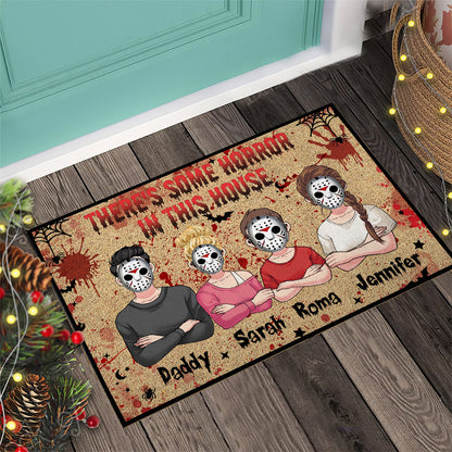 Halloween Horror Family - Personalized Family Doormat