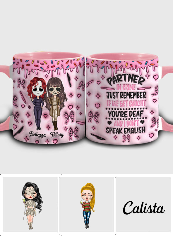 Partner In Crime - Personalized Accent Mug