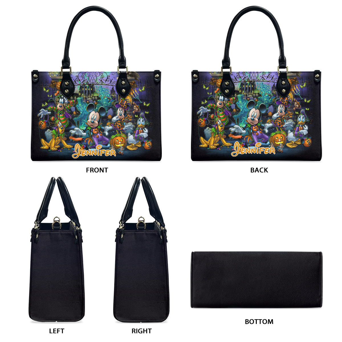 Welcome Foolish Mortals - Personalized Mouse Leather Handbag