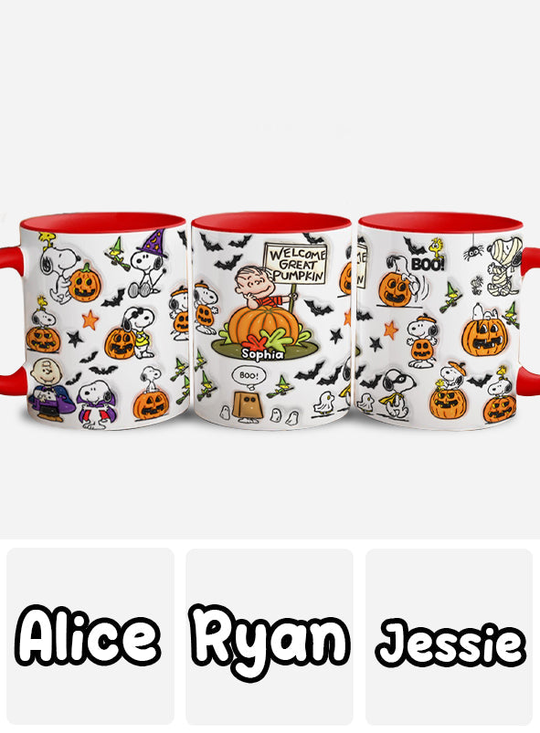 Welcome Great Pumpkin - Personalized Accent Mug