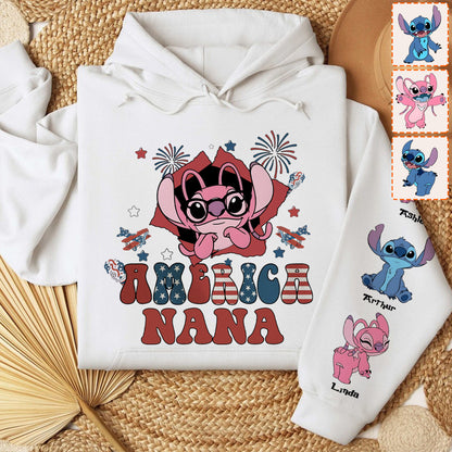 American Nana Any Title Vintage Retro Style - Personalized Grandma All Over Shirt