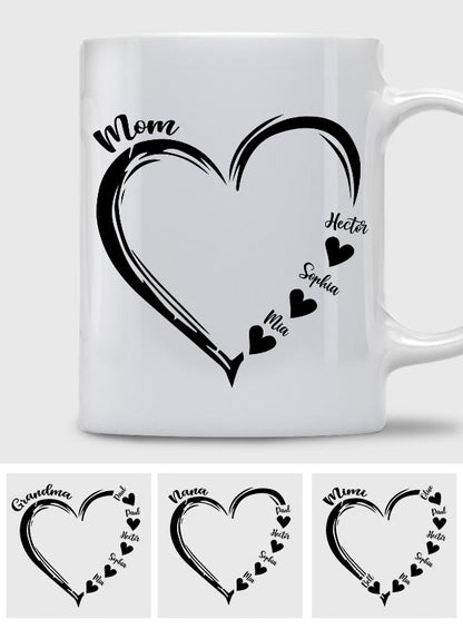 Mom Love You - Personalized Mother Mug