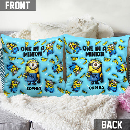 One In The Minion - Personalized Throw Pillow