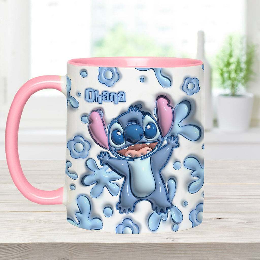 Ohana Blue - Personalized Ohana Accent Mug