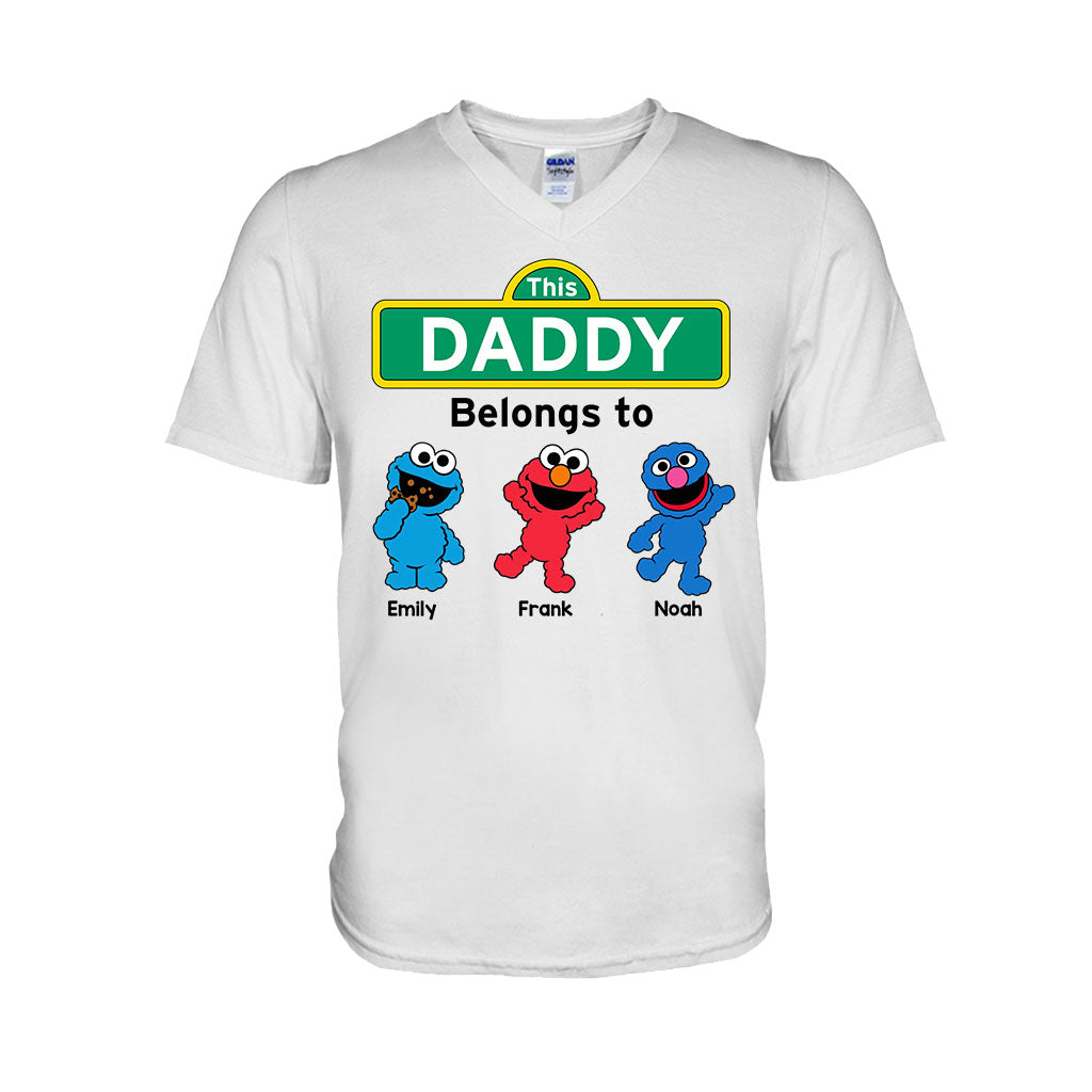 This Daddy/ Dad/ Grandpa... Belongs To - Personalized Father T-shirt And Hoodie