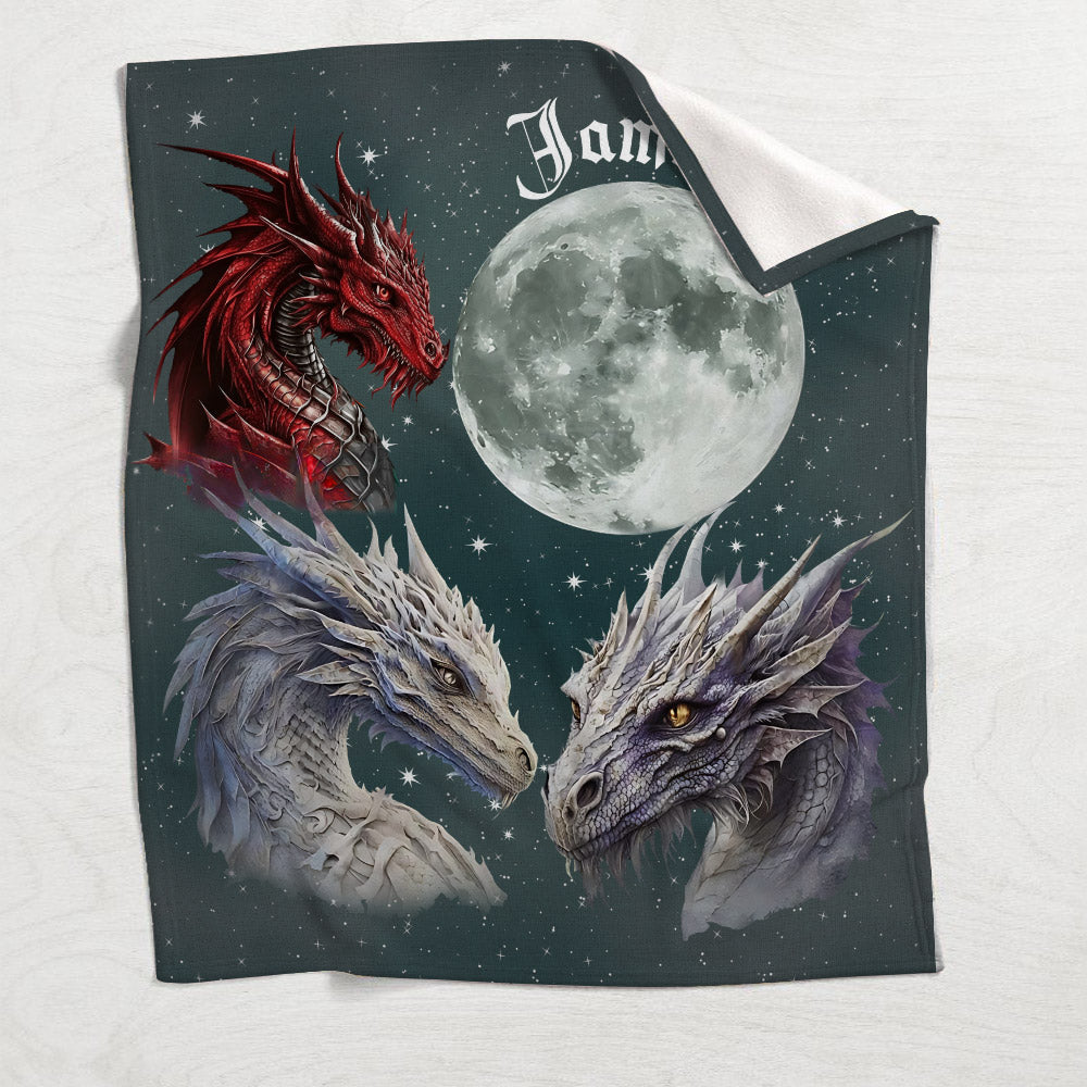 The Dragons - Personalized Thrones Game Blanket