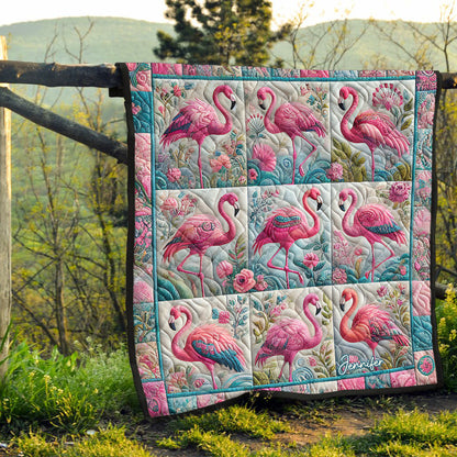 Beautiful Flamingo - Personalized Flamingo Quilt