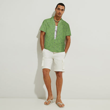 Turtley Awesome Father - Personalized Green Turtles Hawaiian Shirt