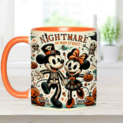 Nightmare On Main Street - Personalized Mouse Accent Mug