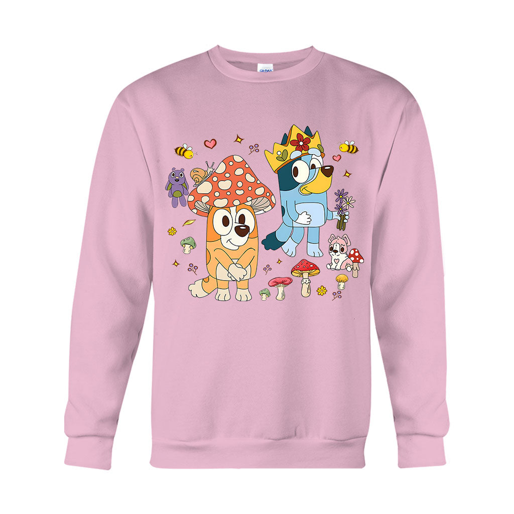 Mushroom Pattern - Mouse T-shirt And Hoodie