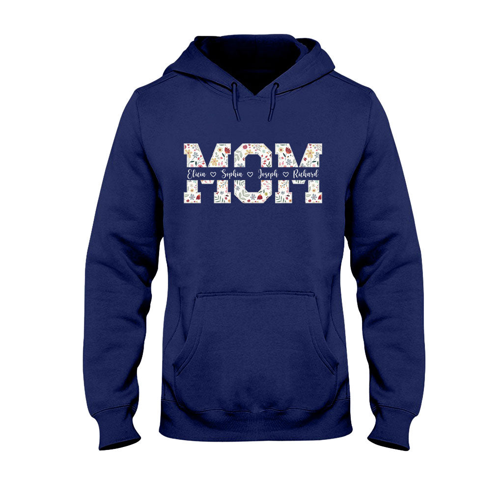 Flower Mom - Personalized Mother T-shirt And Hoodie