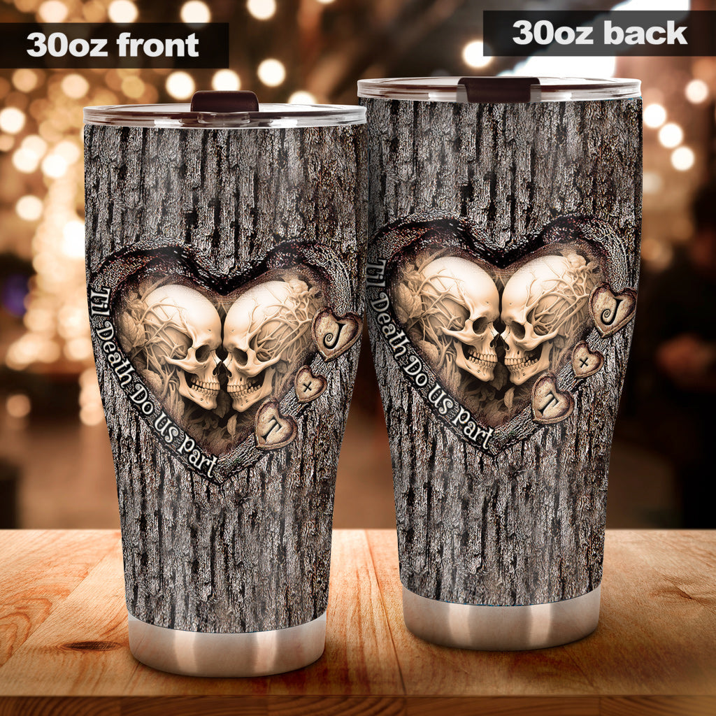 Til Death Do Us Part - Personalized Couple Tumbler