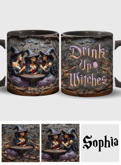 Drink Up Witches - Personalized Bestie Accent Mug