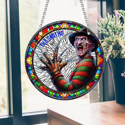 Halloween Is Coming - Personalized Window Hanging Suncatcher Ornament
