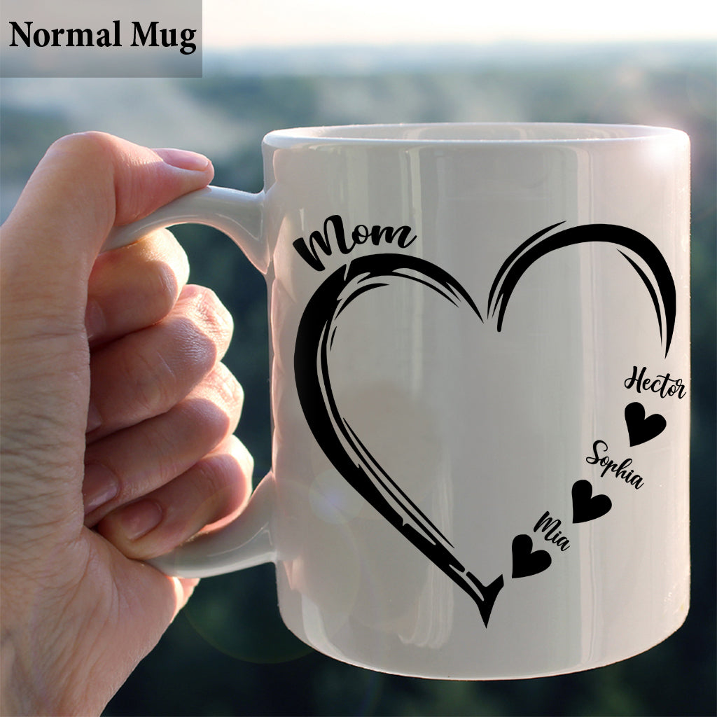 Mom Love You - Personalized Mother Mug