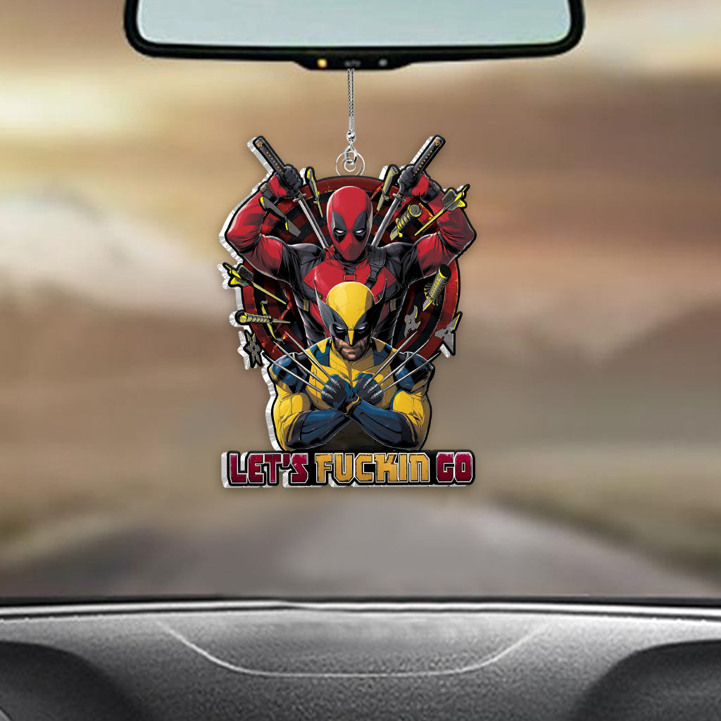 Let's Fucking Go - The Psychopath Custom Shaped Car Ornament