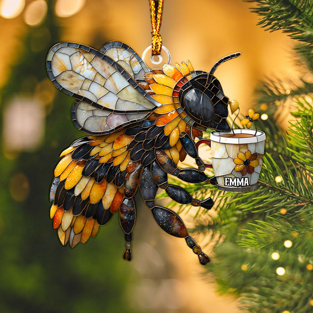 Love Bees - Personalized Bee Custom Shaped Ornament