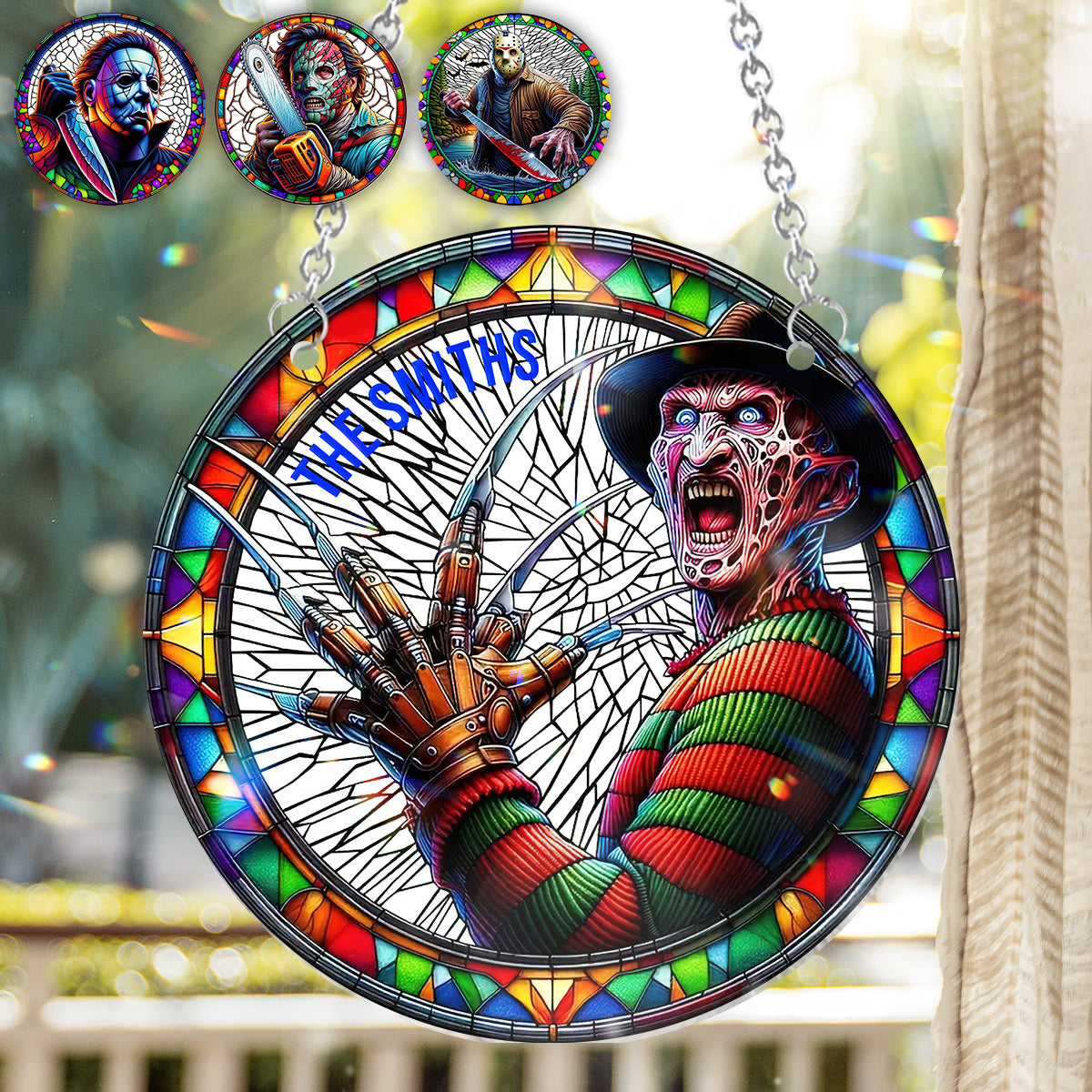 Halloween Is Coming - Personalized Window Hanging Suncatcher Ornament