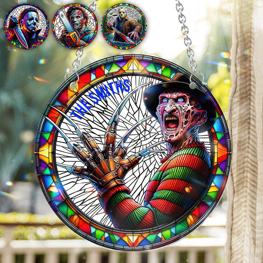 Halloween Is Coming - Personalized Window Hanging Suncatcher Ornament