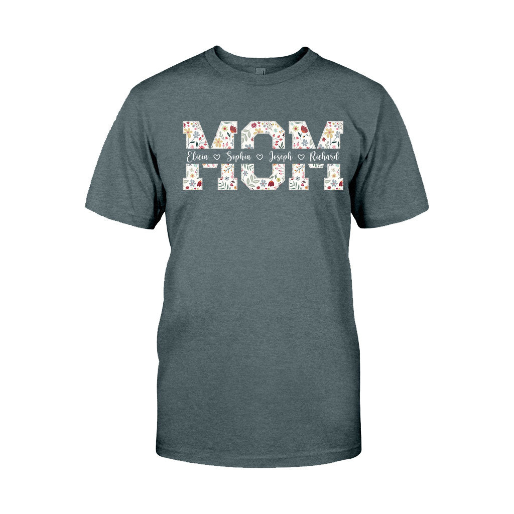 Flower Mom - Personalized Mother T-shirt And Hoodie