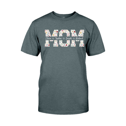 Flower Mom - Personalized Mother T-shirt And Hoodie