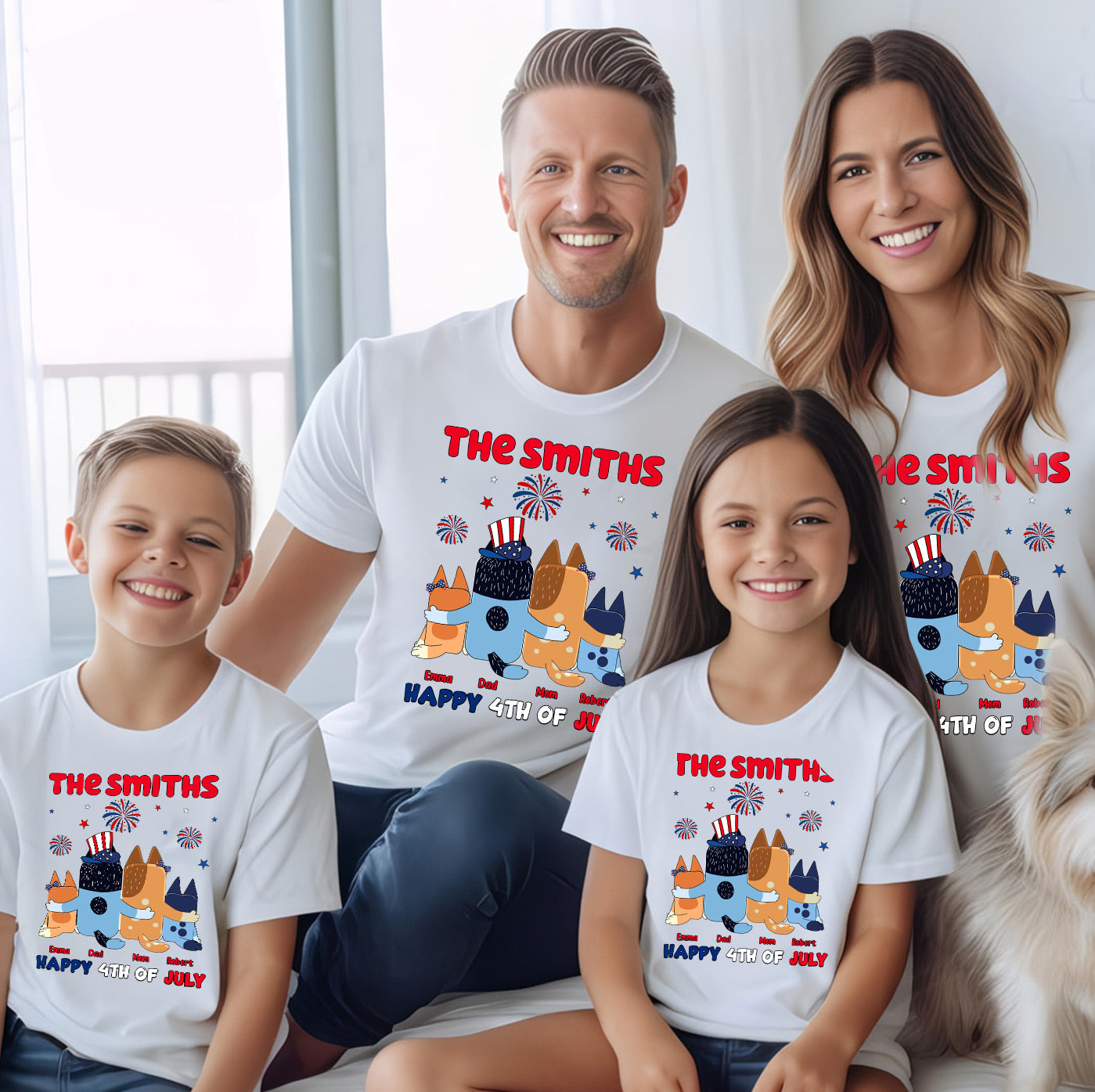 Happy 4th Of July - Personalized T-shirt And Hoodie
