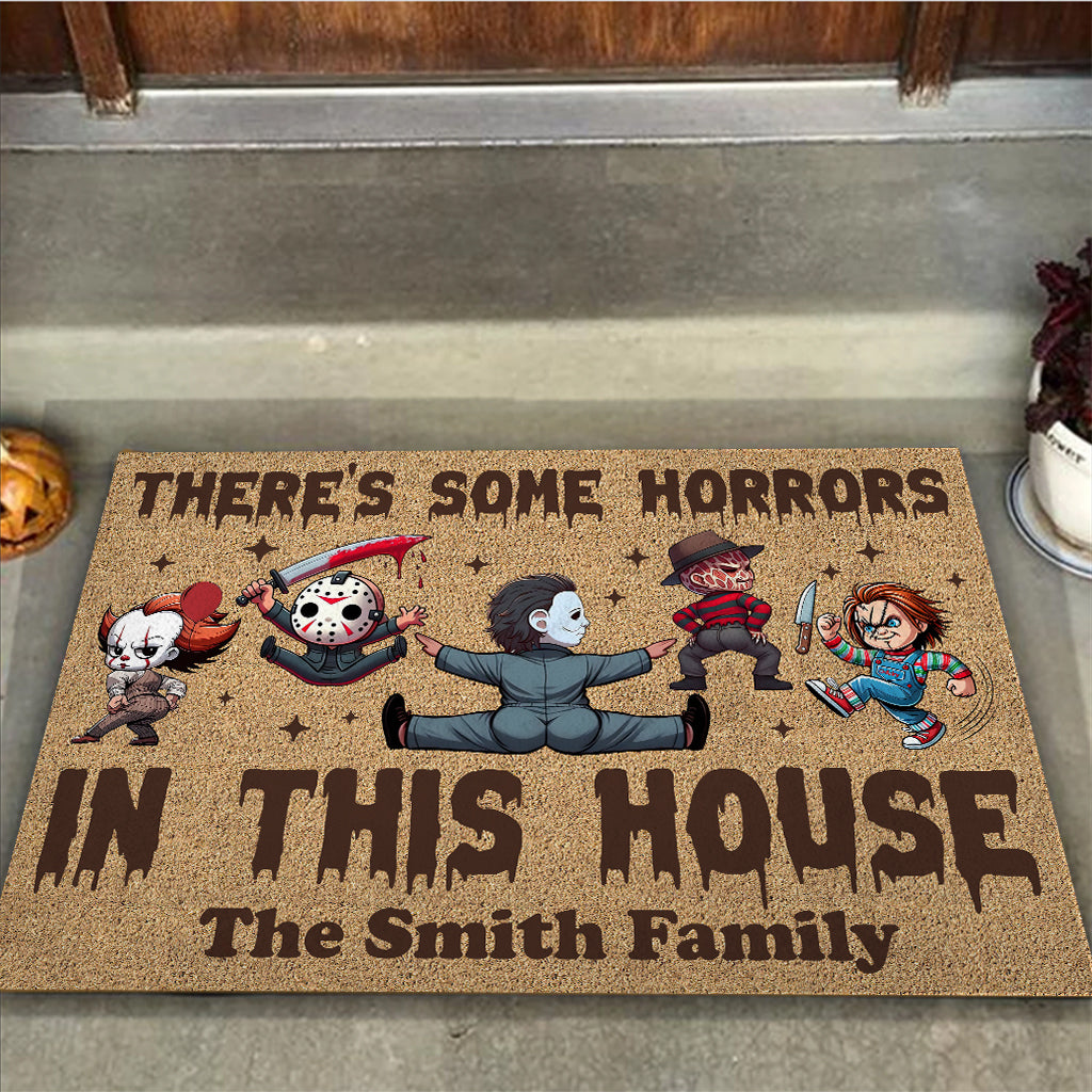 There's Some Horrors In This House - Personalized Doormat