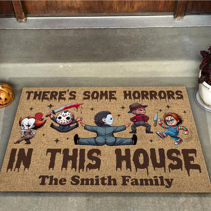 There's Some Horrors In This House - Personalized Doormat