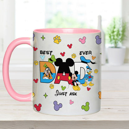 Best Dad Ever - Personalized Father Accent Mug