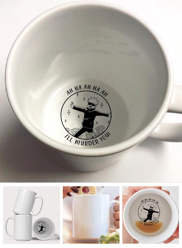Anime Funny Ah Ha Ha - Hidden Message Mug