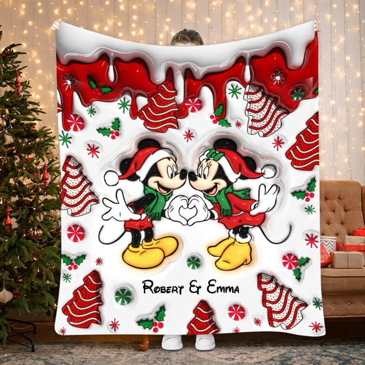 Christmas Together - Personalized Mouse Blanket