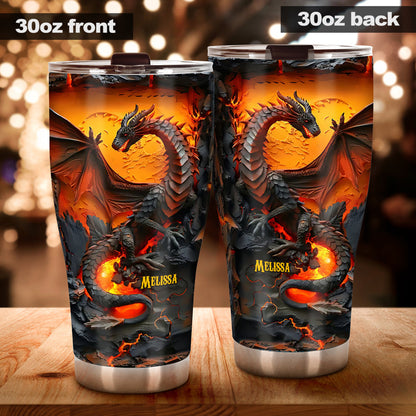 Love Dragons - Personalized Dragon Tumbler