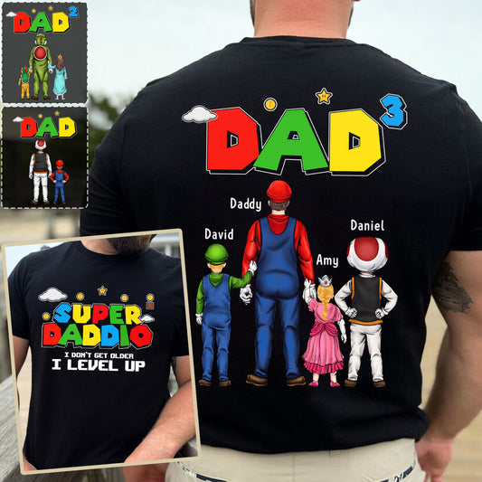 Super Daddio - Personalized Father All Over Shirt